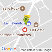 carte de la Pharmacie Prunieres Pascal