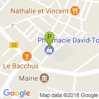 carte de la Pharmacie Boudet David