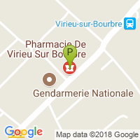 carte de la Pharmacie de Virieu