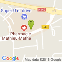 carte de la Pharmacie Mathieu Mathe