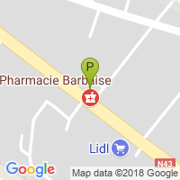 carte de la Pharmacie Barbaise