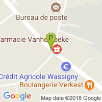 carte de la Pharmacie Vanholebeke