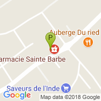 carte de la Pharmacie Sainte Barbe