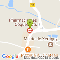 carte de la Pharmacie des Coquelicots