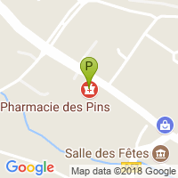 carte de la Pharmacie des Pins