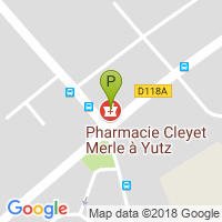 carte de la Pharmacie Cleyet Merle