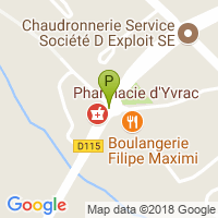 carte de la Pharmacie d'Yvrac