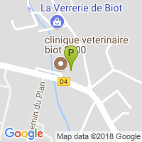 carte de la Pharmacie Biot 3000