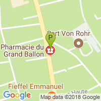 carte de la Pharmacie du Grand Ballon