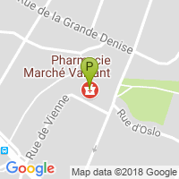 carte de la Pharmacie Marche Vaillant