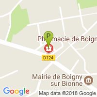 carte de la Pharmacie de Boigny