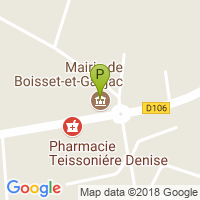 carte de la Pharmacie Teissoniere Denise