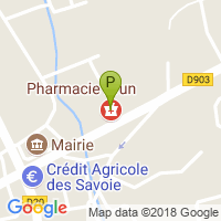 carte de la Pharmacie Brun