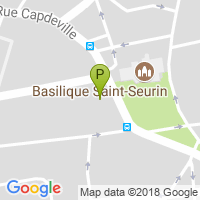 carte de la Pharmacie Saint Seurin