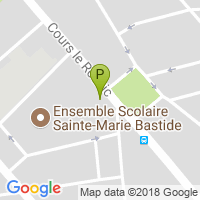 carte de la Pharmacie Centrale de la Bastide