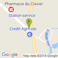 carte de la Pharmacie du Clavier
