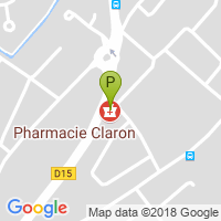 carte de la Pharmacie Claron