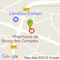 carte de la Pharmacie de Bourg des Comptes