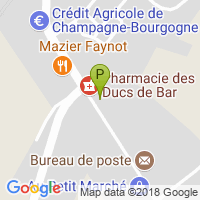 carte de la Pharmacie des Ducs de Bar