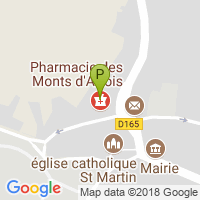 carte de la Pharmacie des Monts d'Artois