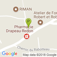 carte de la Pharmacie Drapeau Redon