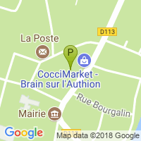 carte de la Pharmacie de l'Authion