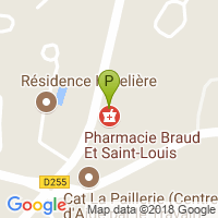 carte de la Pharmacie Braud et Saint Louis