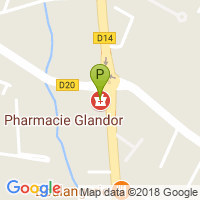 carte de la Pharmacie Glandor