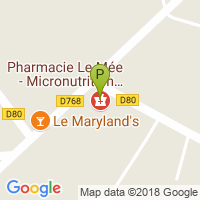 carte de la Pharmacie de Brehand