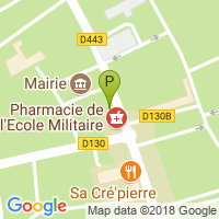 carte de la Pharmacie de l'Ecole Militaire