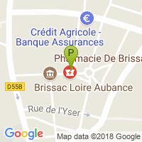 carte de la Pharmacie de Brissac