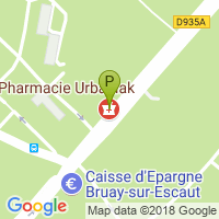 carte de la Pharmacie Urbaniak Christophe