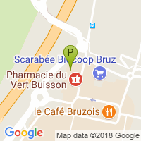 carte de la Pharmacie du Vert Buisson