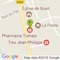 carte de la Pharmacie Tomasi