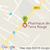 carte de la Pharmacie de Terre Rouge