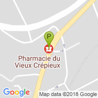 carte de la Pharmacie du Vieux Crepieux