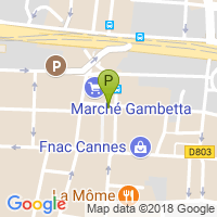 carte de la Pharmacie Cannes Gambetta