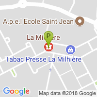 carte de la Pharmacie De La Milhiere