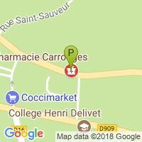 carte de la Pharmacie de Carrouges