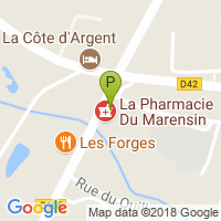 carte de la Pharmacie du Marensin