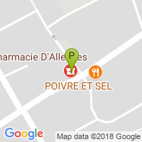 carte de la Pharmacie d'Allennes