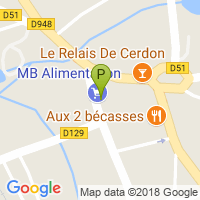 carte de la Pharmacie de Cerdon