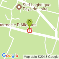 carte de la Pharmacie d'Allonnes