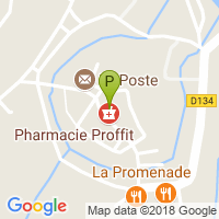 carte de la Pharmacie du Vrin