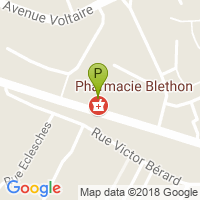 carte de la Pharmacie Blethon