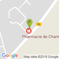 carte de la Pharmacie de Champhol