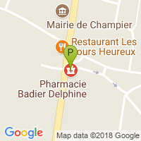 carte de la Pharmacie Badier