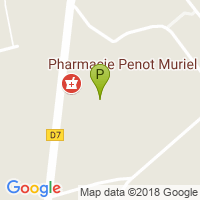 carte de la Pharmacie Penot