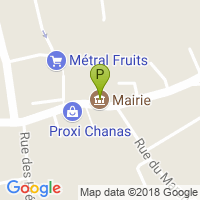 carte de la Pharmacie de Chanas