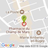 carte de la Pharmacie du Champ de Mars